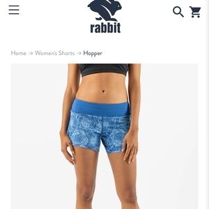 Rabbit Hopper running shorts size small like new!